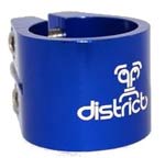 District Double Collar clamp - Anodized Blue