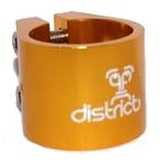 District Double Collar clamp - Anodized Gold